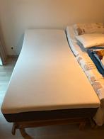 Tweepersoonsbed electrisch, Huis en Inrichting, Slaapkamer | Bedden, Ophalen, Bruin, Tweepersoons, Zo goed als nieuw