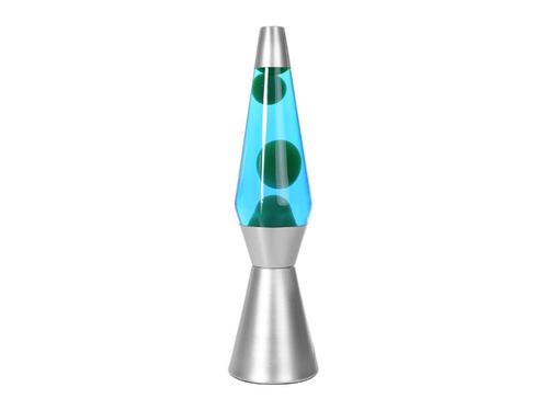 I-Total Lavalamp blauw-groene raket demonstratiemodel, Huis en Inrichting, Woonaccessoires | Overige, Zo goed als nieuw, Ophalen of Verzenden