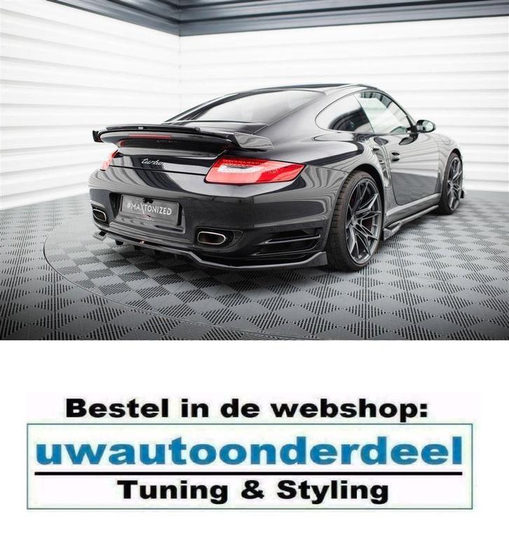 Maxton Design Spoiler Splitter Lip Porsche 911 Turbo 997, Auto diversen, Tuning en Styling, Verzenden
