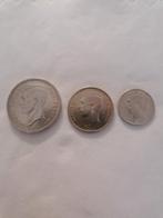3 munten van 20 Fb, 1 Fb, 0,50Fb Albert I, Postzegels en Munten, Munten | België, Zilver, Ophalen of Verzenden, Zilver