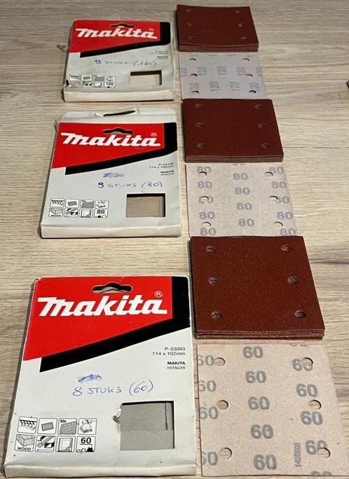 NIEUW : 26 * Makita Velcro Schuurvellen - 25 % !!, Doe-het-zelf en Bouw, Gereedschap | Schuurmachines, Nieuw, Vlakschuurmachine