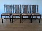 Set vintage stoelen, Huis en Inrichting, Ophalen, Gebruikt, Stof, Vier