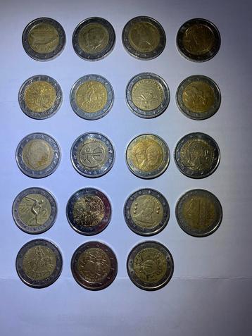À vendre les pièces de deux euros rares !!!!! beschikbaar voor biedingen