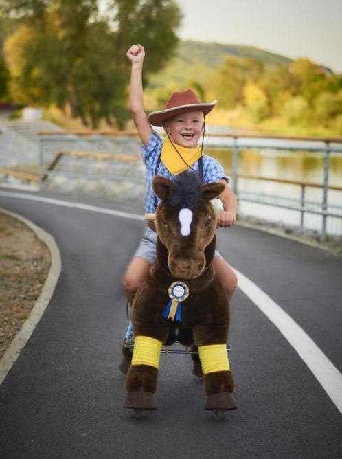 PonyCycle Donkerbruin Luxe versie voor Leeftijd 4-9 jaar, Kinderen en Baby's, Speelgoed |Speelgoedvoertuigen, Nieuw, Ophalen of Verzenden