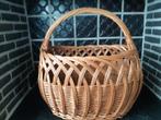 Vintage handgevlochten mooie ovalen mand, Enlèvement, Utilisé, Ovale, Panier