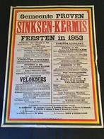 Kermisaffiche Proven - 1953, Verzamelen, Posters, Ophalen of Verzenden, Gebruikt, Rechthoekig Liggend, Reclame