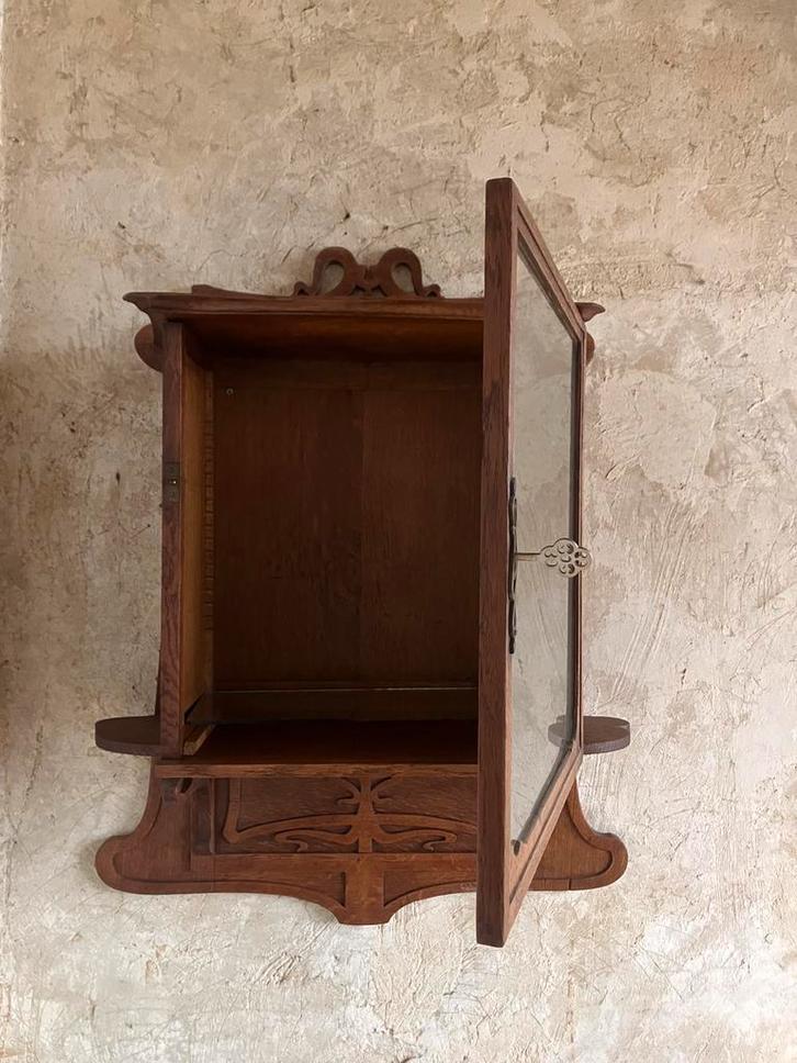 Art deco wandkastje, Antiek en Kunst, Antiek | Woonaccessoires, Ophalen