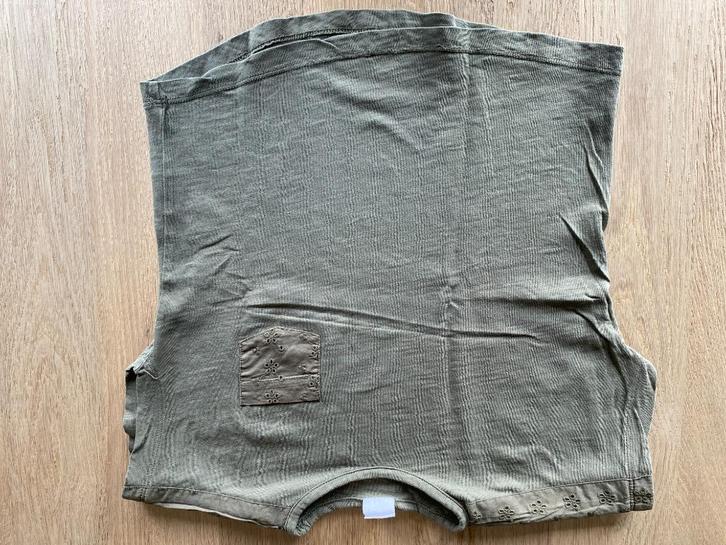 Hema kaki t-shirt maat 110 116, Kinderen en Baby's, Kinderkleding | Maat 110, Gebruikt, Meisje, Shirt of Longsleeve, Ophalen of Verzenden