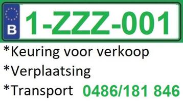 Z-plaat-keuring voor verkoop, transport 0486 18 18 46 beschikbaar voor biedingen