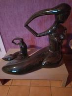 Twee groene granieten beelden, Antiek en Kunst, Ophalen