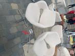 Vintage design stoelen te koop, Quatre, Enlèvement, Utilisé, Blanc