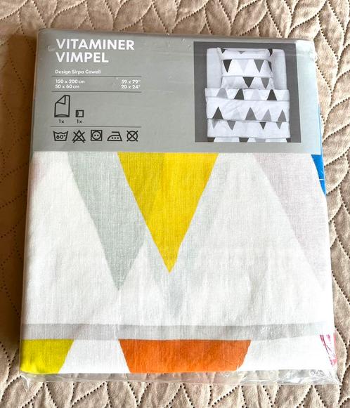 NIEUW: Ikea dekbedovertrek 1 pers 150x200cm Vitaminer Vimpel, Huis en Inrichting, Slaapkamer | Beddengoed, Nieuw, Dekbedovertrek