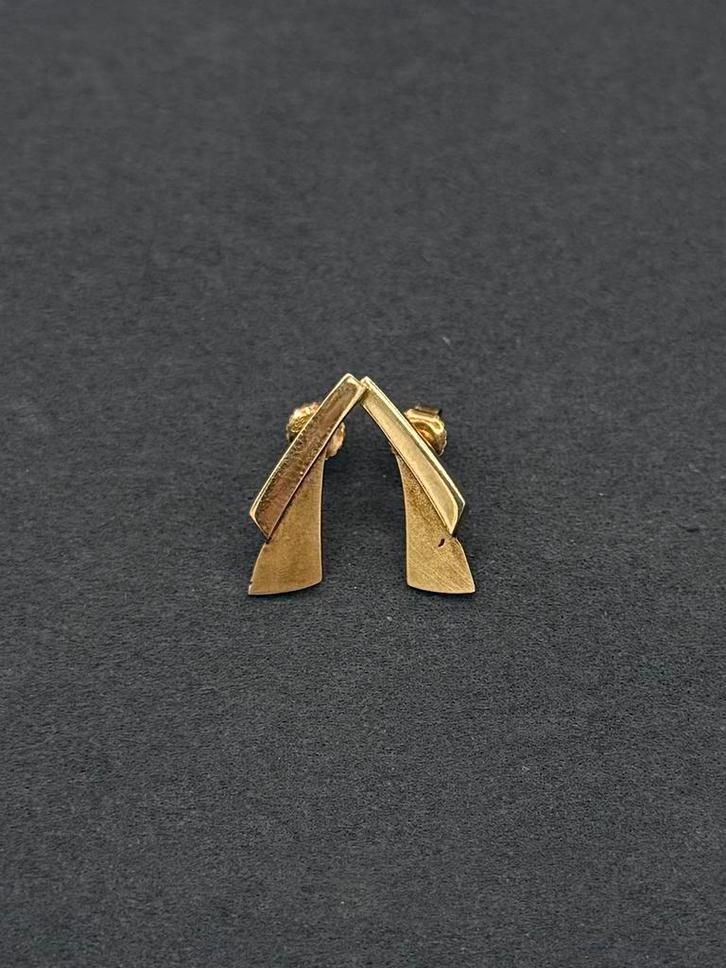 Unieke 14K Gouden Oorbellen – 3,08 gram, Handtassen en Accessoires, Oorbellen, Zo goed als nieuw, Knopjes of Stekers, Goud, Goud