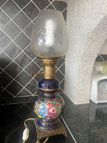 2 antieke Limoges lampen en coupe, Enlèvement