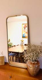 Prachtige Vintage Spiegel Goud Messing, Ophalen, Minder dan 50 cm, Zo goed als nieuw, Minder dan 100 cm