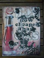 metaalbord "Beer now cheaper than gas Drink don 't drive", Antiek en Kunst, Ophalen of Verzenden