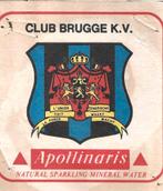 Bierviltje Club Brugge van Apollinaris, Enlèvement ou Envoi, Utilisé, Sous-bock, Autres marques