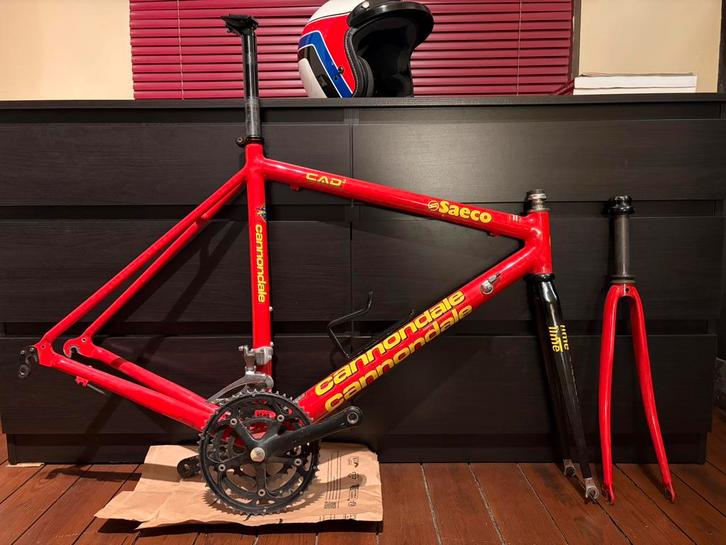Cadre Cannondale CAAD3 SAECO avec fourche avant Time, Vélos & Vélomoteurs, Vélos Pièces, Comme neuf, Cadre, Enlèvement