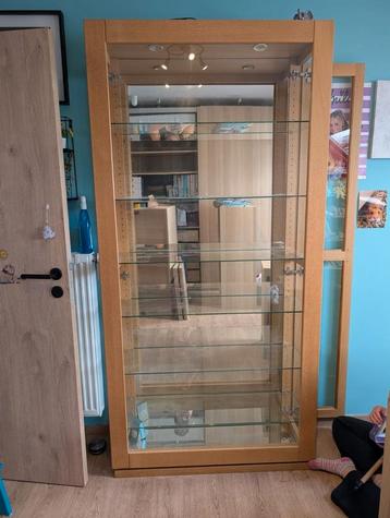 Armoire vitrine, Enlèvement, Utilisé, Verre