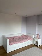 Bed en nachtkastje Woood, Huis en Inrichting, Slaapkamer | Complete slaapkamers, Ophalen, Zo goed als nieuw