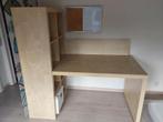 Bureau met boekenkast Ikea Kallax + gratis wandplank, Huis en Inrichting, Zo goed als nieuw, Ophalen, Bureau
