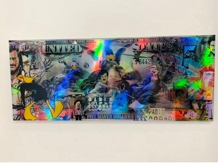 United States of Pablo Escobar - van apple, Antiek en Kunst, Kunst | Schilderijen | Abstract, Ophalen