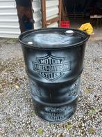 Harley davidson airbrushed olievat staantafel, Ophalen, Zo goed als nieuw