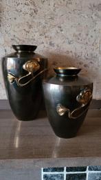 2 messing vaasjes, Antiek en Kunst, Antiek | Vazen, Ophalen of Verzenden
