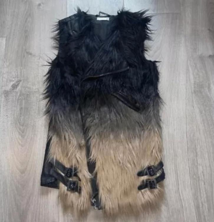 Veste/gilet en fausse fourrure et cuir Supertrash, Vêtements | Femmes, Vestes | Hiver, Neuf, Taille 42/44 (L), Noir, Enlèvement ou Envoi