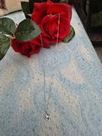 Zilveren ketting met Swarovski hart hangertje 925 gestempeld, Ophalen of Verzenden, Zo goed als nieuw