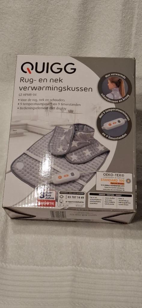 Quigg rug- nek verwarming, Sport en Fitness, Massageproducten, Zo goed als nieuw, Overige typen, Ophalen