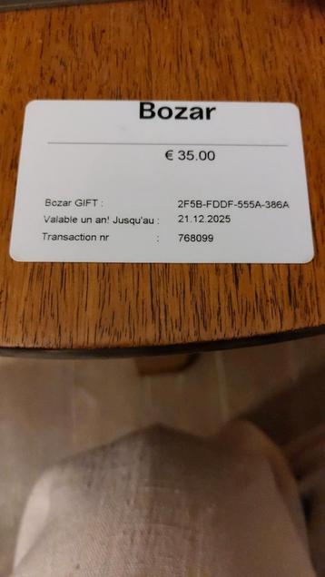 Carte cadeau pour BOZAR Bruxelles, Tickets & Billets