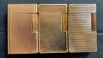 Briquets Dupont : trois briquets originaux de 20 mm dorés, Collections, Articles de fumeurs, Briquets & Boîtes d'allumettes, Briquet