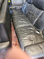 Salon in leder, Huis en Inrichting, Ophalen, Gebruikt, Leer, Modern