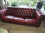 Donker rode Chesterfield 3 zit zetel, Ophalen