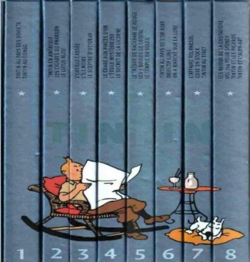 2004 -Coffret 24 « Aventures Tintin ». 8 volumes, Collections, Personnages de BD, Neuf, Livre ou Jeu, Tintin, Enlèvement ou Envoi