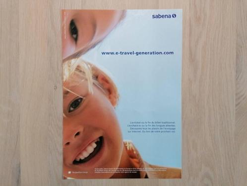 Sabena Poster Qualiflyer Group Années 1990 Happy Children E0, Collections, Souvenirs Sabena, Neuf, Enlèvement ou Envoi