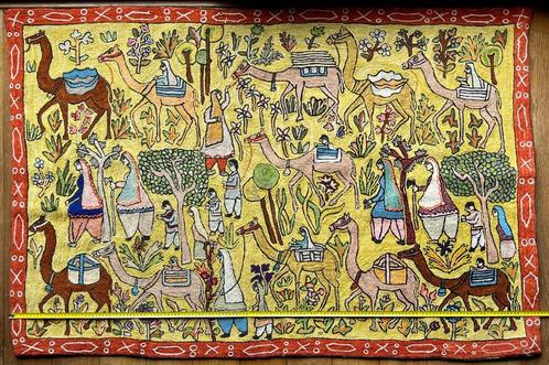 tapisserie murale afghanne, Antiquités & Art, Tapis & Textile, Enlèvement