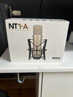 Micro Rode NT1A + Support acoustique + Pied + Câble XLR, Comme neuf, Micro studio