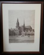 Ets - Léo Van Cauwenbergh ( 1921) - Grote Markt van Veurne, Ophalen of Verzenden