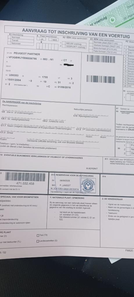 Peugeot partner 2004 meteen klaar voor inschrijving, Auto's, Peugeot, Particulier, Partner, Diesel, 3 deurs, Handgeschakeld, Wit