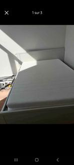 Prachtig LeenBakker 140/200 wit houten bed+nieuwe boxsprings, Ophalen