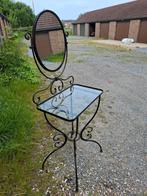 Smeedijzeren kaptafel, Ophalen, Zo goed als nieuw, Glas