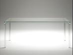 GLAS Italia „Oscar” designtafel, 50 tot 100 cm, Glas, 150 tot 200 cm, Rechthoekig
