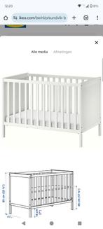 Ledikant/baby bed Ikea grijs met nieuwe matras inclusief mat, Kinderen en Baby's, Babywiegjes en Ledikanten, Ophalen, Zo goed als nieuw