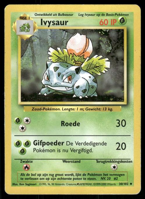 Ivysaur 30/102 - Base (NL) (EX), Hobby en Vrije tijd, Verzamelkaartspellen | Pokémon, Gebruikt, Verzenden