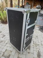 All-in-one DJ rack met tafel – 16U + 8U – op wielen, Enlèvement, Comme neuf, Flight case