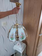 lustre de verre avec décoration, Huis en Inrichting, Lampen | Vloerlampen, Ophalen of Verzenden, Zo goed als nieuw
