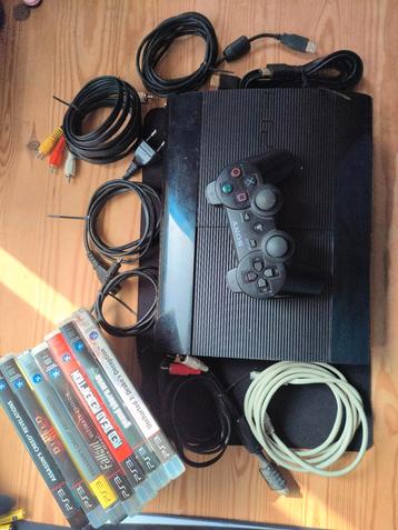 Playstation 3 complete controller en games  beschikbaar voor biedingen