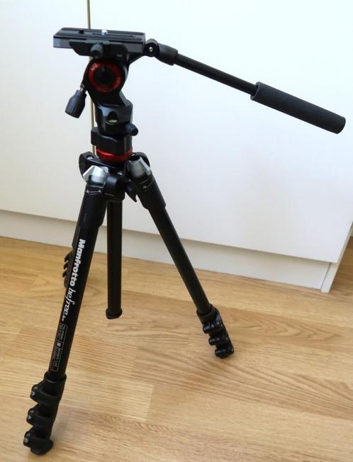 Manfrotto MVKBFRT-Live BeeFree video statief aluminium, Audio, Tv en Foto, Fotografie | Statieven en Balhoofden, Zo goed als nieuw